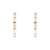 Crystal Baguette Midi Hoops