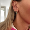 Green Ombre Midi Hoops