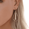 Freshwater Pearl Stack Teardrop Earrings