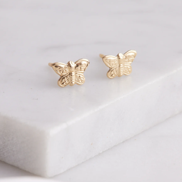 Butterfly Studs in Gold