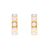 Crystal Pearl Midi Hoops