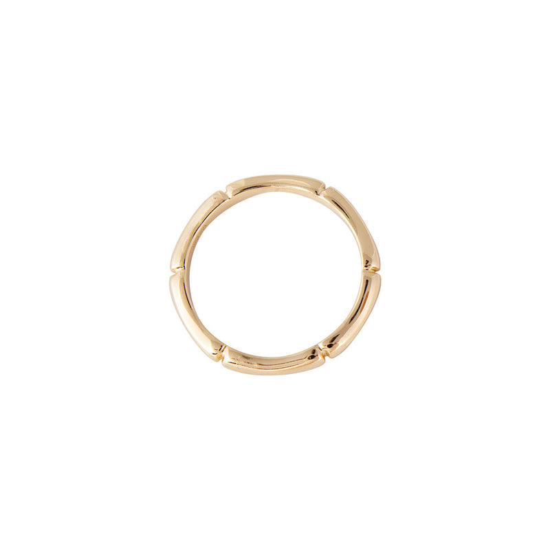 Bamboo Stacker Ring in Gold