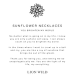 Sunflower Necklace