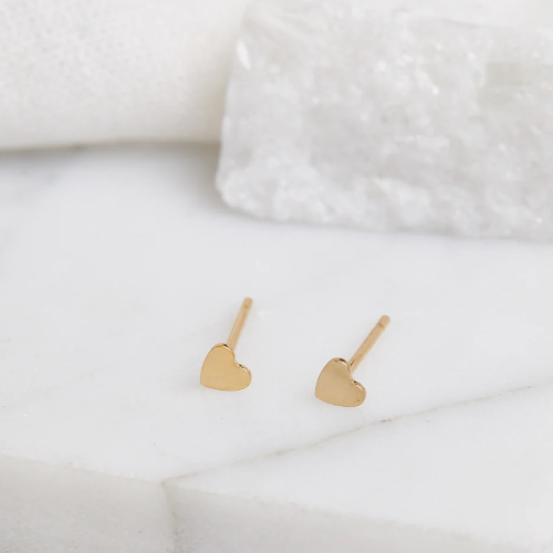 Tiny Heart Studs